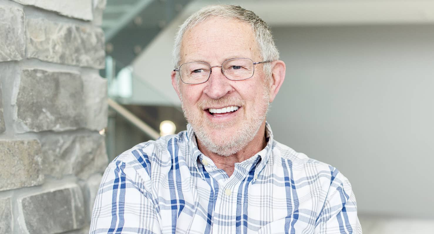 An Innovative Implant patient smiling with his new smile.